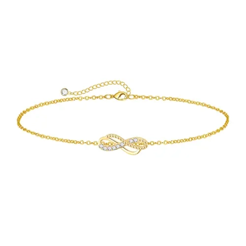 Pancert Women's Dainty Golden Geometric Design Chain Jewelry Anklet - 1pc, Waterproof, Adjustable Length, Layered Link, Metal Coating, Everyday Wear Fashion Gift, Chain Jewelry Anklets