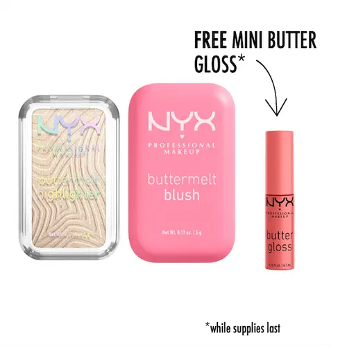 Buttermelt Highlighter & Buttermelt Blush Ultimate Duo, NYX Professional Makeup