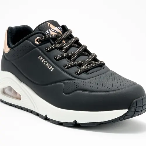 Skechers Street Uno Lace-Up Sneakers - Shimmer Away