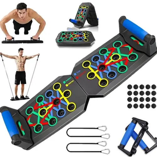 5-in-1 Push-up Board, 1 Set Home Push-up Training Board, Chest Muscle Abdominal Muscle Training Equipment for Men & Women, Strength Training Equipment, Portable Home Gym System, Suitable for Users of all Body Types, Gifts for Fitness Enthusiasts