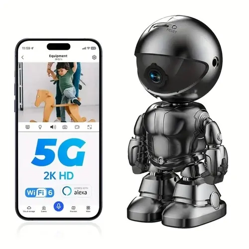 3MP Smart Head-Shaking Camera｜WiFi Dual-Band｜Human Detection + Infrared Night Vision｜Cloud Storage + Intercom｜IP64 Dustproof｜Must-have for Home Security