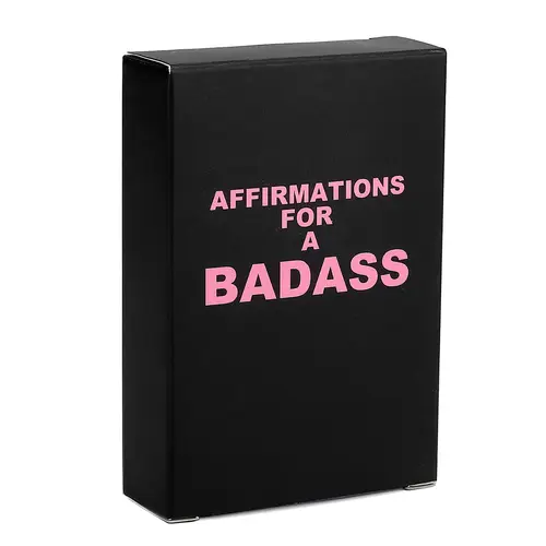 Badass Affirmation Cards for Women Men Daily Motivational and Inspirational Cards with Unique Designs and Daily Inspirations Empowering Words Positive Reinforcement
