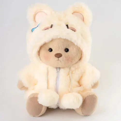 Getahug Super Soft Fluffy Jointed Bunny Bear - 12in Kawaii Collectible, Manual Stuffed Rabbit, Cuddly Doll Gift, Cute Stuffed Animals, Gifts for Girly Girls, 1×Gift Box, Ages 6+, Light Brushing Care, Hand Wash Only, 30-Day Hassle-Free Returns & Exchanges