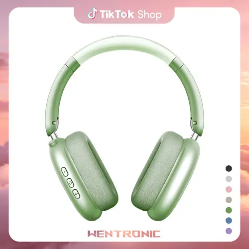 WENTRONIC Y01 Over-Ear Noise Cancellation Wireless Headphones - Foldable Headset, Active ANC, 3.5mm Jack, Memory Function, 48H Playtime, Hi-Res Audio, Travel-Friendly, Memory Foam Earpads, Built-in Mic, iOS/Android/Mobile&PC Compatible, Father's Day Gifts