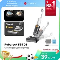 Roborock F25 Series Wet Dry Vacuum Cleaner, Hot Air Drying & High temperature Self Cleaning, with 20000Pa, Edge Cleaning, Wet Mop Cleaner for Hard Floor, Cordless, Lightweight -Household Appliances (F25 GT) #DealsForYouDays  #fathersdaygift