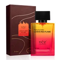YCZ Love's Red Flame Eau de Parfum 1.7oz | Warm Spicy Woody Fragrance, Warm, Alluring & Irresistibly Attractive, Long-Lasting for Dates and Evening Social Occasions, Inspired by the Spark That Draws Two People Closer