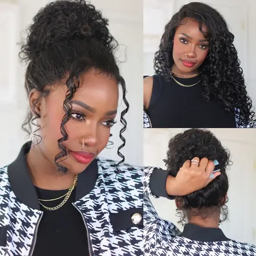 ISEE HAIR Wear Go 360 Lace Frontal Water Wave Glueless Wig Pre-Bleached Knots Invisi Draw-strings Glueless Human Hair Wigs Full Frontal Combs #TikTokShopFallDealsForYou