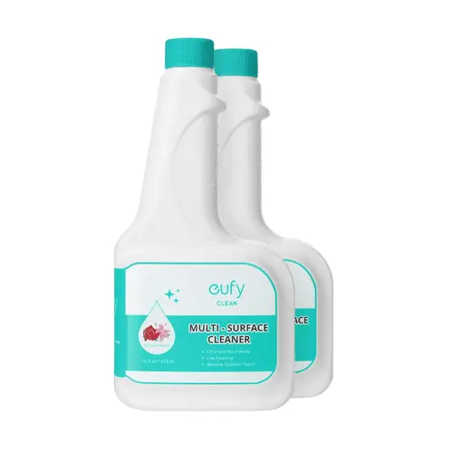 eufy RoboVac Concentrated Floor Cleaner Refills (2 Bottles, 473ml) - 1:200 Dilution Ratio, Eco-Friendly Plant-Based All Purpose Cleaner, Streak-Free, Multi-Use Spray, Compatible with Omni C20, X8 Pro, X10 Omni, G Series, L Series