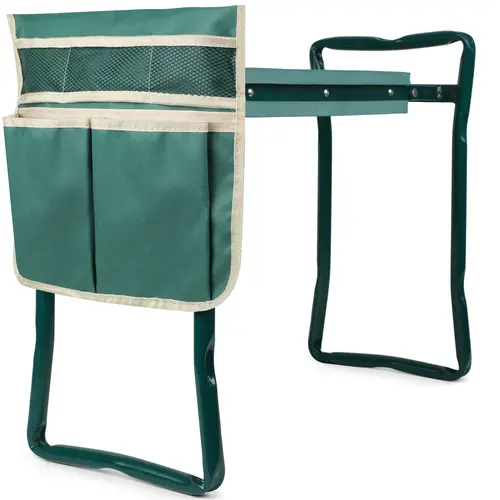 Garden Kneeler and Seat, Garden Bench for Kneeling and Sitting, Garden Stool and Kneeler with A Tool Pocket, Eva Soft Foam Pad for Kneeling and Seating, Gardening Gifts for Women Men Seniors Gardener
