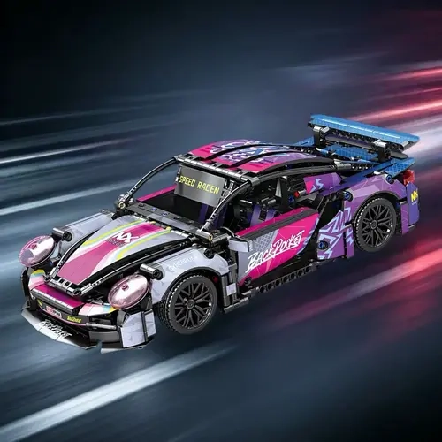 PAGBR Unisex 1:14 Buildable RC Drift Car Kit - 2.4GHz 3-Channel Remote Controlled Car, Dual Motor, DIY LEDs, Display Case, 100ft Range, 40min Runtime, 13.8"l x 5.9"w x 3.7"h, 12mph Speed, 3×AA, STEM Racing Toy for Teens, Holiday Gift