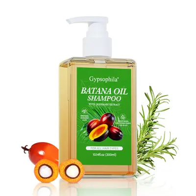 Gypsophila Batana Oil Shampoo for Hair Growth, Anti-Thinning Cleanser with Rosemary Extract for All Hair Types, Strengthens & Gently Repairs, 10.14 oz, Haircare