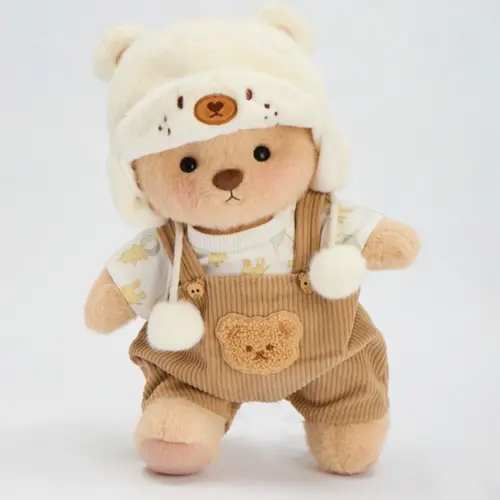 【FallPickDeals】Getahug 12-Inch Stuffed Doll Teddy Bear - Soft Kawaii Plush Character Prop, Hug-Ready Plush, Ages 6+, Swap Dino/Bee/Elephant Outfits & Cozy Hoodie, Animal-Themed Collectible, Gift Box-Included Kids Toy