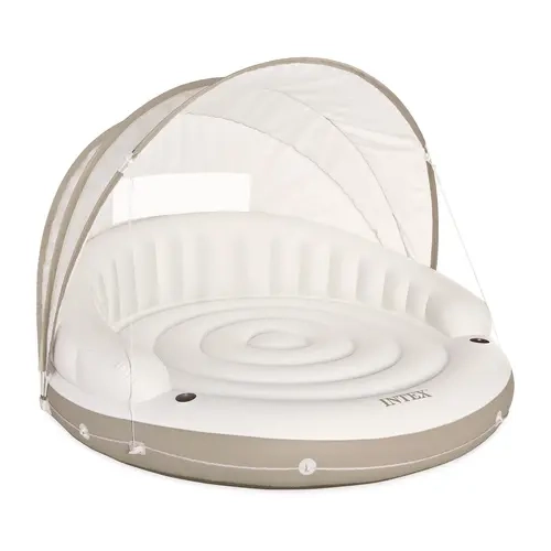 Intex Inflatable Canopy Island Float Lounge, 78.5" x 59"