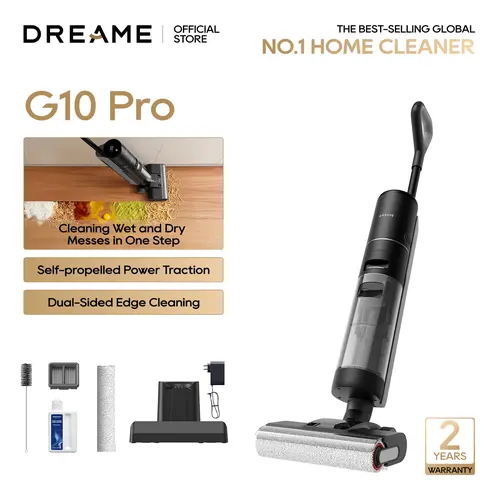 【Super Brand Day】DREAME G10 Pro SE Vacuum Mop, Wet Dry Vacuum Cleaner, Cordless Vacuum Mop All in One for Hard Floors