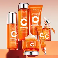 [HONLINK] 5X Vitamin C Skincare Set, 6-In-1 Skincare Kit for Moisturizing,Hydrating,Radiant Glow & Even Skin Tone - Daily Skincare, Best Gift