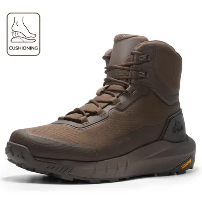 【DealsforYouDays】NORTIV 8 Terrascope High-Top Security & Army Boots Black Oxford Fabric Mesh Lining Vegan Leather ETPU Rubber Outsole for Men's Outdoor Activities & Security Work,summerwins,father'sdaygifts