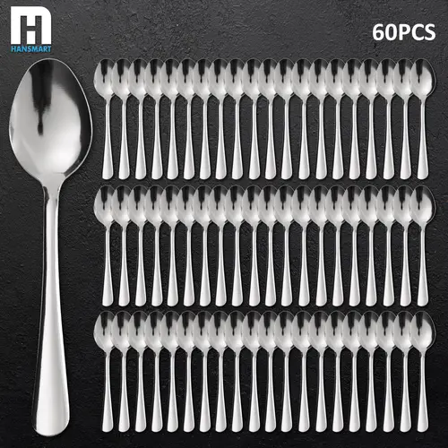 Sturdy 60pcs Windsor Style Stainless Steel Set Silverware Set - Tableware Kit, Spoons Cutlery Set, Dishwasher Safe Windsor Tableware for Home, Restaurant, Catering, Weddings & Everyday Use Utensils Dinnerware Set Dinnerware Service Set