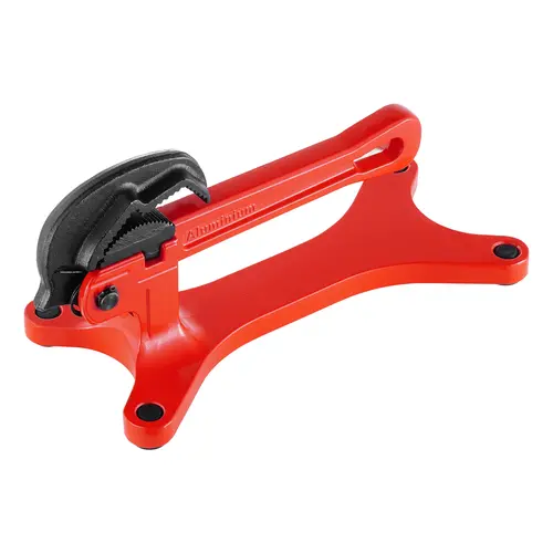 VEVOR Portable Pipe Vise Hardware Tool, High-Strength Aluminum (2.62 lbs, Resists Flex), 1/8–1-1/2" Fit Anti-Slip Clamping, 1-Hand Operation, Thickened Base, Avoids Injury, Outdoor-Ready for PVC Pipe Plumbing Installation/Repair