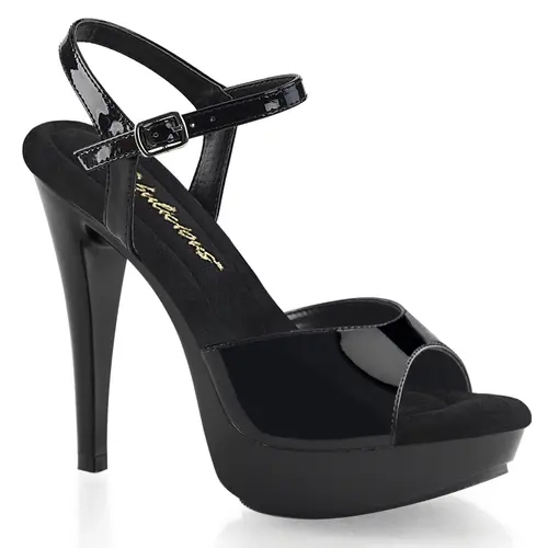 Women's Elegant Heeled Sandals - 5in Stilettos, 1in Chrome Platform, Adjustable Ankle Strap, Cocktail-509 Ankle Strap, Classy Footwear for Parties & Cocktail Events, Shoes for Women