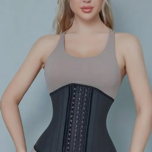 Women's Solid Color 25 Steel Bones Waist Trainer, Tummy Control Shaper, Waist Cinching Belt for Women, Shapewear for Women, Faja Waist Trainer