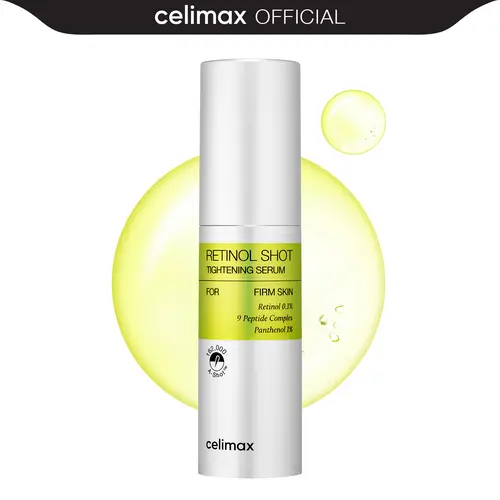 [celimax official] The Vita A Retinol Shot Tightening Serum | with Pure Vitamin A Retinol, Peptide, Pore Minimizer, Wrinkles & Fine Lines, Firmer Skin, Anti-Aging, Skin Smoothing 30ml