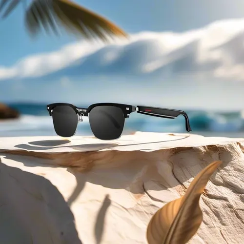 E13 Unisex Adults Casual Oval Smart Glasses - UV Glare Shield, Anti-Blue Light, Bluetooth-Compatible Wireless Music Player Eyewear, C Black Anti Blue Light, 06 Anti Blue Light