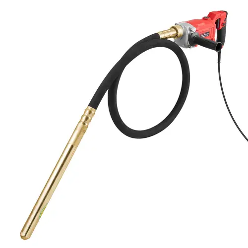 VEVOR Portable Concrete Mixer & Compactor Tool, 960W Copper Motor, 4000rpm Efficient Compaction, 5.91ft Power Cord, 6.6ft Long Shaft (Shaft + Cord Combo), Effortless Operation, Lightweight for Long Shifts, Ideal for Construction Work, Father's Day Gift