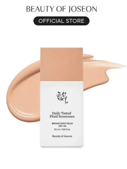 [Beauty of Joseon Official] Daily Tinted Fluid Sunscreen 50mL | OTC Certified, SPF, Broad Spectrum Protection, Mineral Sunscreen, Makeup