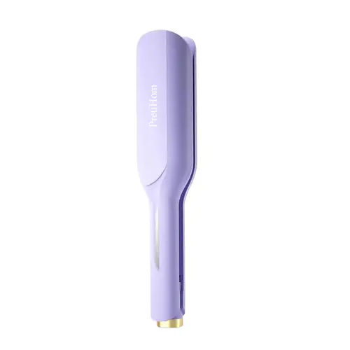 PretiHom V-Shaped Clip - 30-second fast heat-up, ergonomic lightweight curling iron Multifunctional Styler hair straightener