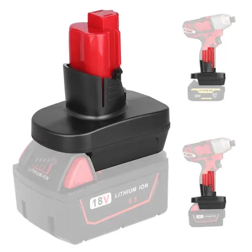 KUNLUN Power Tool Switching Adapter (Cordless Accessory) - Compatible with DeWalt 20V & 18V Batteries, Converts 18V to 12V for 12V Cordless Devices, Boosts Versatility in Tool Options (Adapter Only), Converts ≈-18 To ≈-12