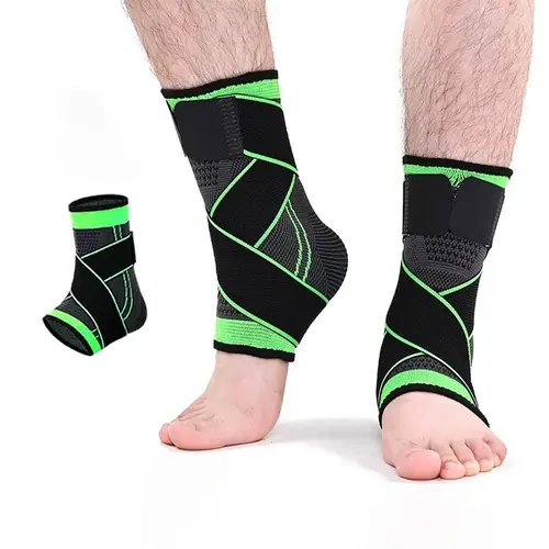 Ollas Ankle Support Brace, Adjustable To Wrap Around The Ankle, Suitable For Football, Basketball, Volleyball, Running Healthcare Tool Man Green（1Pc）