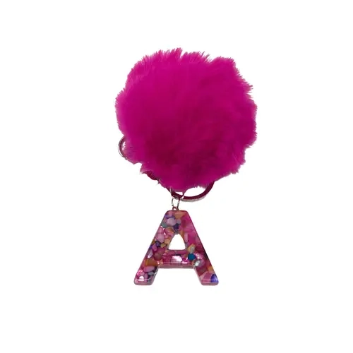 Iris Initial Letters Large Charms Decorative with Keychain (#CL10) By Iris & Rainbow
