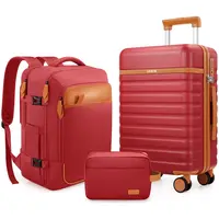 UKEIN 3-Piece Luggage Set - 20" Carry-On & 18" Backpack - TSA Lock, Retractable Handle, Waterproof, Scratchproof