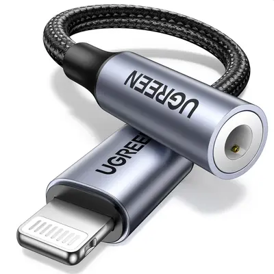 UGREEN USB-C/Lightning to 3.5mm HiFi DAC Cable Adapter - 2-Model Auxiliary Cord Dongle for iPhone 11-17 Pro Max, Android Galaxy S25 Ultra, iPad Audio Accessories