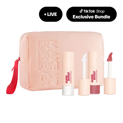 Super Boost Lip Gloss Duo - Only on TikTok Shop - Moisturizing & Plumping Lip Gloss with Hyaluronic Acid and Makeup Pouch