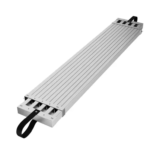 【GARVEE】Telescopic Heavy-Duty Adjustable Rectangular Aluminum Work Plank, 6-15ft Length, 72-108in Height Fit, 12.5in Wide Stand, 440LBS Capacity, Skid-Proof, Portable, 72x12.5x4in Size, 31.1LBS Weight, Painting & Construction Safe Access Tool