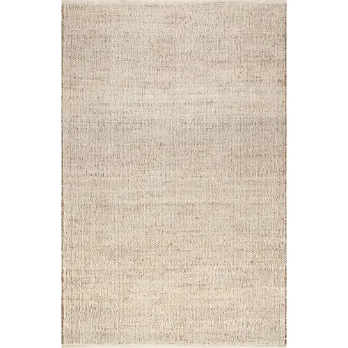 Elfriede Farmhouse Jute Blend Area Rug - Natural Fiber, Soft and Cozy Design, Ideal for Home Farmhouse