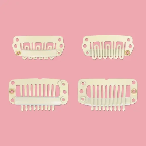WENNALIFE 4pcs Replacement Clips for Clip in Hair Extensions Blonde Brown Black Sturdy Clips Hold Maintenance #sohochic #TikTokShopFallDealsForYou