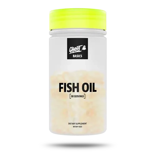 GHOST Fish Oil Softgels – Dietary Supplement for Brain & Heart Health Support, Enteric Coated Omega-3s, Healthcare Essential - 30 Servings
