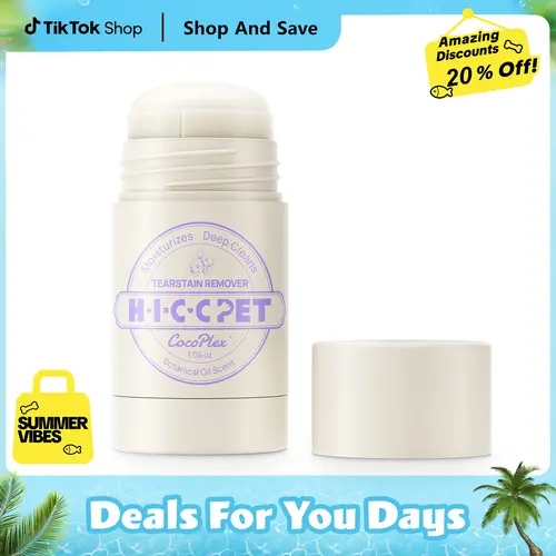【New Arrivals】HICC PET Gentle Puppy Eye Balm for Tear Stains Coconut Oil Infused, Hypoallergenic Soothe & Hydrate, Safe for Puppies, Pet Eye Tear Stain Balm Natural Cleanses, Soothes & Brightens Stain Perfect for Dogs and Cats