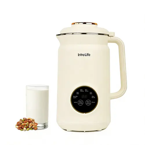 IntreLife 8 in 1 Nut Milk Maker Machine, 34oz Soy Milk Maker with Self Clean/12H Delay/6H Keep Warm, One Touch Alomnd Milk Maker for Homemade Oat, Soup, Juice, Plant Based and Non Dairy Beverages SummerVibes