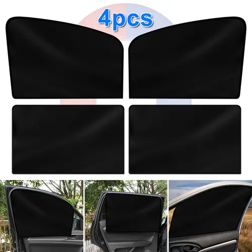 4X Magnetic Car Side Front Rear Window Sun Shade Cover Shield UV Protection US