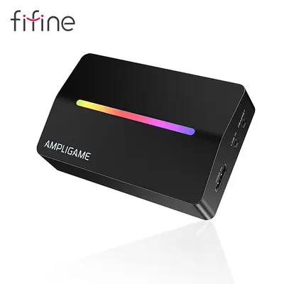 fifine V3 Video Capture Card, HD 1080 60fps for Audio Video, Gaming, Live Streaming, HDMI to USB Capture Card Compatible with PS4/Windows/Mac OS/Switch/Xbox, - AmpliGame V3,father'sdaygifts summerwins