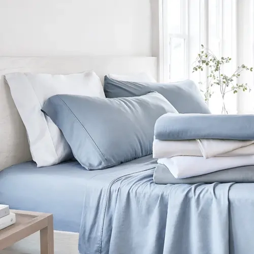 Linen-Bamboo Blend 4-Piece Sheet Set