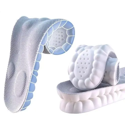 4D Technology Cloud Orthopedic Insoles - Super Soft, Breathable, Shock Absorbing Sole with Acupoint Massage for Arch, Foot & Joint Support (Gray, Men's 5.5-8/Women's 7.5-10) for Office Footwear