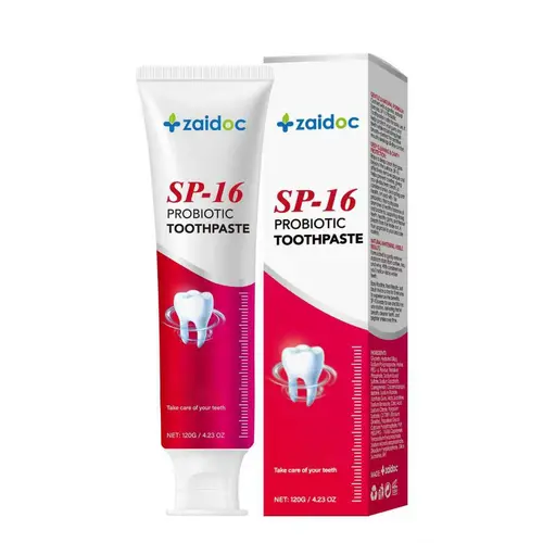 SP-8/SP-10/SP-16 Daily Care Toothpaste for Adults, Alcohol-Free with Oral Microbiome Support, 24 Months Shelf Life, Tooth Care for Fresh Breath & Dental Health, Single Pack Oral Management