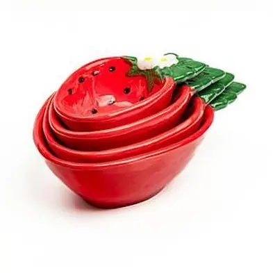 10 Strawberry Street Strawberry Measuring Cups - Set of 4