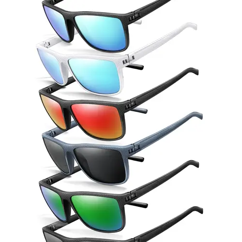Outdoor Sports Polarized Sunglasses, Rectangle Frame Sunglasses for Men & Women, Sports Eyewear for Hiking & Running, Polarized Cycling Glasses, Cycling Accessory