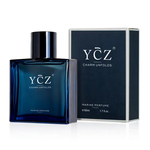 YCZ Midnight Marine Eau de Parfum 1.7oz/3.4oz | Aromatic Marine Fragrance for Men, Magnetic & Sensual, Long-Lasting for Dates and Everyday Wear, Inspired by the Effortless Attraction That Naturally Draws People Closer