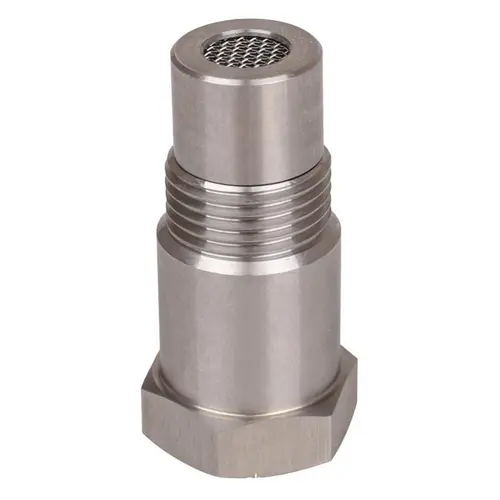 Corrosion-resist High-temp Res M18x1.5 Thread Oxygen Sensor Filter Adapter - 12V Gasoline Car Extension Screw, 1-Piece Car Modification Accessory